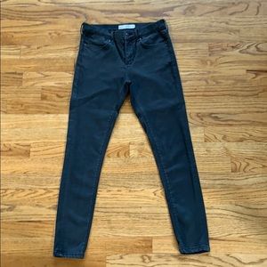 Topshop soft wash black leigh jeans